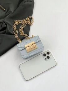 Minimalist Mini Crocodile Pattern Chain Shoulder Bag Street Style New Crossbody Bag