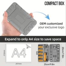 Right Angle Screwdriver - 90 Degree Offset Ratcheting Screwdriver Pocket Mini Low Profile Ratchet Wrench Bit Socket Set For Tight Space Cool Gadgets Gear Tool - Yellow - View 8