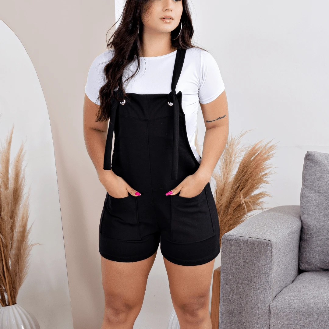 Women Jumpsuits - 黑色 - 查看 1