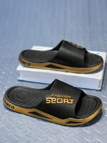 Men's Slip-On Sandals, Summer Outdoor/Indoor Non-Slip Comfortable Slide Sandals For Walking, Beach