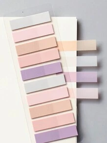 M O K A 200張相同款式復古風格PET便利貼指標索引標籤，可用於筆記和提醒，隨機發貨