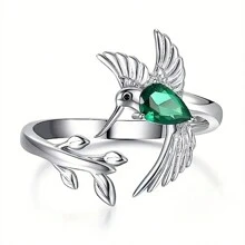 1件美麗的立方氧化鋯女戒 - 情人節禮物、結婚週年慶派對珠寶 - 1# - 查看 10