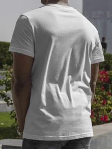 Men Denim Shirts - trắng - Xem 2