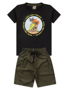 Rosa Azul Kids Young Boys Sets - màu đen - Xem 1