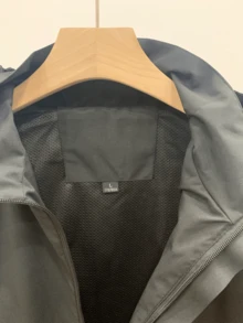 Men Windbreaker Jacket With Detachable Hood, Windproof And Waterproof Coat - Black - View 4