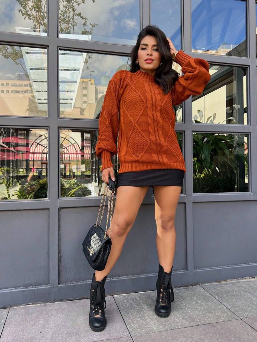 Women Sweaters - Rỉ Nâu - Xem 1