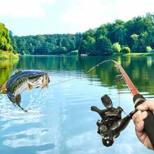 Spinning Fishing Rod Fiberand Reel Combo3M3.6M Telescopic Rod WithFishing Reel Max Drag 5kg Fishing - Red - View 6