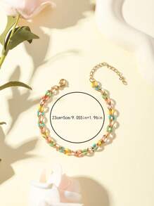 Mehrere Stücke ins-Stil Titanstahl Emaille Tropföl farbenfrohe Premium Halskette, individualistischer minimalistischer Hip-Hop-Schlüsselbein-Ketten-Set