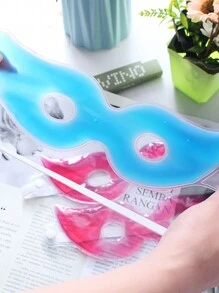 1pc Ice Pack Sleep And Light Blocking Eye Mask (Random Color) Cool Cartoon Mask Relieve Eye Fatigue - Multicolor - View 1