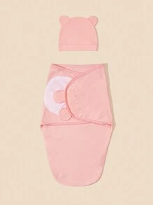 1 pieza Manta suave y cómoda impresa para bebé, apta para el hogar o viajes, universal para todas las estaciones, regalo de amor de San Valentín