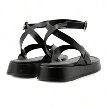 B2 Online Women Flat Sandals - Black - View 4