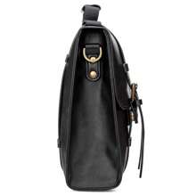 ILLUDE Women Buckle Decor Flap Square Bag Vintage Classic Messenger Bag Solid Color Crossbody Bag Flap Shoulder Bag Satchel Bag