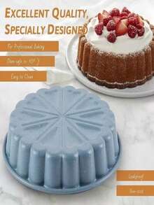Molde Para Hornear Tarta Pastel Gelatina Carlota flan diferentes opciones a elegir - Azul - Ver 2