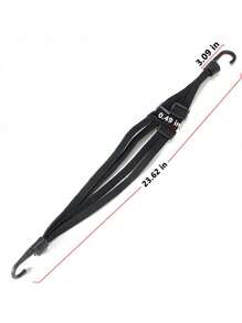 1 Máy Tính Màu Đen 90Cm Cao Su Đàn Hồi Xe Máy Thắt Nơ Dây Đeo Cho Xe Điện Hành Lý Mũ Bảo Hiểm - màu đen - Xem 3