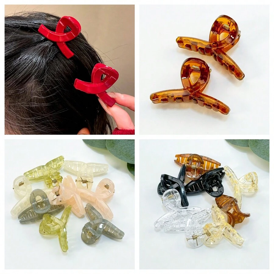 16pcs Set Of Girls Kids Solid Or Mixed Color Ultra-Small Size 4.5cm Side  Claw Hair Clips For Daily Or Outdoor Use - Multicolor - View 1