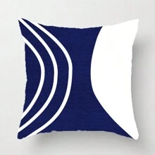 4 Xanh Gối kê Đối với Đi văng Màu xanh hải quân Đen Xám Trắng Màu bạc Boho Gối trang trí bìa Trừu tượng Hình học Hiện đại Vỏ gối Cho giường Phòng ngủ - Nhiều màu - Xem 4