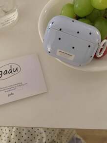 韩日风格蓝色圆点清新耳机盒 适用于 Apple Pro 3/ Pro 2/ 3/ 2 - 藍色 - 查看 4