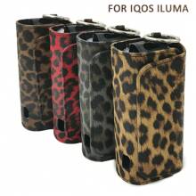 Flip Double Leopard Bag For IQOS ILUMA Leather Wallet Case Pouch Holder Case Accessories Leopard Print - A - View 6