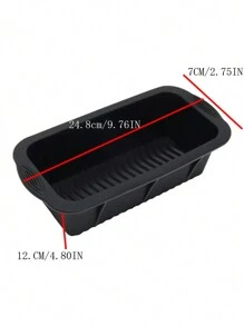 1pc Reusable Silicone Ice Cube Tray For Making Large Ice Cubes, Suitable For Ice Baths, Refrigerators, And All Purposes - Black - View 2