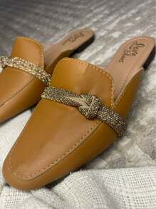 Women Flats - 芥末 - 查看 1