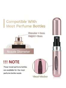5-1 件便携式迷你香水雾化器瓶、5ml 可再填充香水空瓶、旅行香水补充瓶、迷你喷雾瓶、口袋香水瓶、浴室旅行香水收纳盒、香水泵盒、雾化器、香水、便携式旅行空香水容器，适用于婚礼、纪念品、客厅、家庭、卧室、浴室、家居装饰、旅行用品、婚礼、派对、生日、男士礼物、爸爸、妈妈、朋友、新年、配饰、趣味礼物 - 彩色 - 查看 9