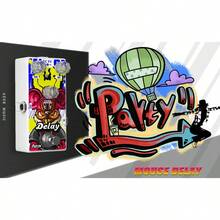 Số Trì hoãn Đàn ghi ta Hiệu ứng Chuột Retro Duy nhất Trì hoãn Đối với Điện lực Đàn ghi ta - trắng - Xem 9