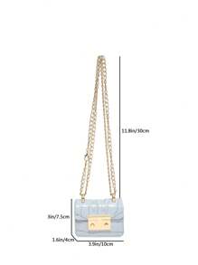 Minimalist Mini Crocodile Pattern Chain Shoulder Bag Street Style New Crossbody Bag