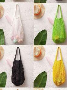 Women Tote Bags - Màu Hồng Tươi - Xem 3