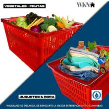 Cesta de Compras; Canastas para Compras; Cestas con Asas; Cestas de Supermercado 28L Resistentes; Asas Acero Inoxidable - Rojo - Ver 4