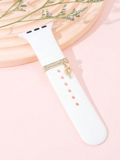 1pc Alphabet Initial Letter Watch Band Accessory With 26 English Letters As Meaningful And Memorable Dress-Up Accessory Gift For Friends