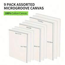 2 chiếc, Canvas kéo dài với số lượng lớn, Canvas trống để vẽ tranh, nhiều kích cỡ khác nhau của Canvas kéo dài trước 12x16 8x12 5x7, Bảng canvas trắng để vẽ tranh, Canvas nghệ sĩ nhiều mảnh - 2 cái - Xem 2