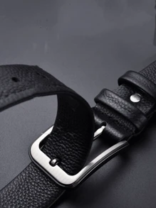 Cinto Tradicional Luxo Social Masculino Em Couro Sintetico