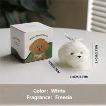 1 Vela aromática con forma de perro Teddy, Vela de aromaterapia, buen regalo para cumpleaños, aniversario, bodas y celebraciones de fiestas - multicolor - Ver 16