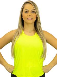 Women Sports Tees & Tanks - 黃色 - 查看 1