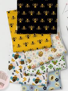 Serie de abeja 1m material de tela DIY, tela ligera y suave, se puede utilizar para hacer manteles, ropa, bolsas, tela antipolvo - Multicolor - Ver 1