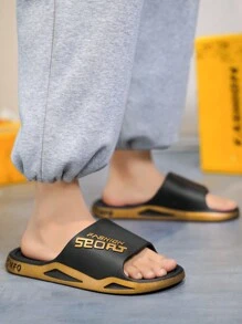 Men's Slip-On Sandals, Summer Outdoor/Indoor Non-Slip Comfortable Slide Sandals For Walking, Beach