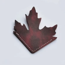 Vintage Maple Leaf Bookmark, Maple Leaf Shaped Book Page Separator, Maple Leaf Leather Corner Bookmark. - Multicolor - View 8