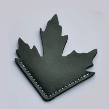 Vintage Maple Leaf Bookmark, Maple Leaf Shaped Book Page Separator, Maple Leaf Leather Corner Bookmark. - Multicolor - View 10