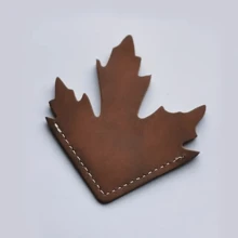 Vintage Maple Leaf Bookmark, Maple Leaf Shaped Book Page Separator, Maple Leaf Leather Corner Bookmark. - Multicolor - View 7