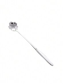 1 pieza Cuchara pequeña de acero inoxidable con diseño de sakura - Multicolor - Ver 5