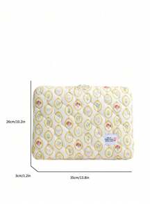 Cartoon Cute Computer Inner Case In Multiple Sizes Available Classroom Laptop Bags Classroom Bags Teacher Storage Bags Classroom Organizer Bags Back To School For School For Tablet Back To School Supplies Laptop Cover Laptop Sleeve Laptop Bags & Cases School Essentials - Yellow - View 9