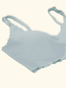 Áo lót liền mạch dành cho nữ, Push-Up, lưng đẹp, hỗ trợ, thoải mái, thoáng khí, thân thiện với da, gợi cảm, miếng đệm ngực có thể tháo rời, không dây, dây đeo vai có thể điều chỉnh, ngủ, giải trí, yoga, áo ngực không khóa Đồ lót dùng một lần hàng ngày, đồ lót - Màu xanh lam - Xem 7