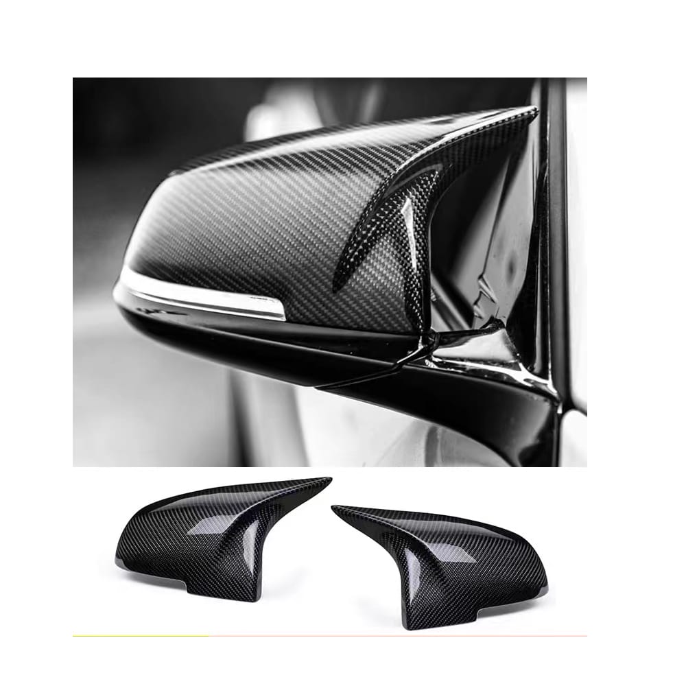 Carbon Fiber Mirror Cover For Modified New BMW 1/2/3/4 Series With Cow ...