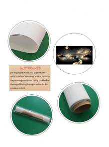 1 幅无框帆布海报，现代艺术，梦幻河流设计，卧室、客厅、书房和走廊的理想礼物，墙壁艺术，墙壁装饰，家居装饰，房间装饰 - 彩色 - 查看 6