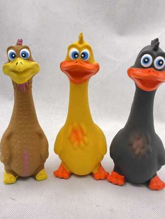Pet Dogs Squeak Ducks Latex Chewing And Chewing Training Toys