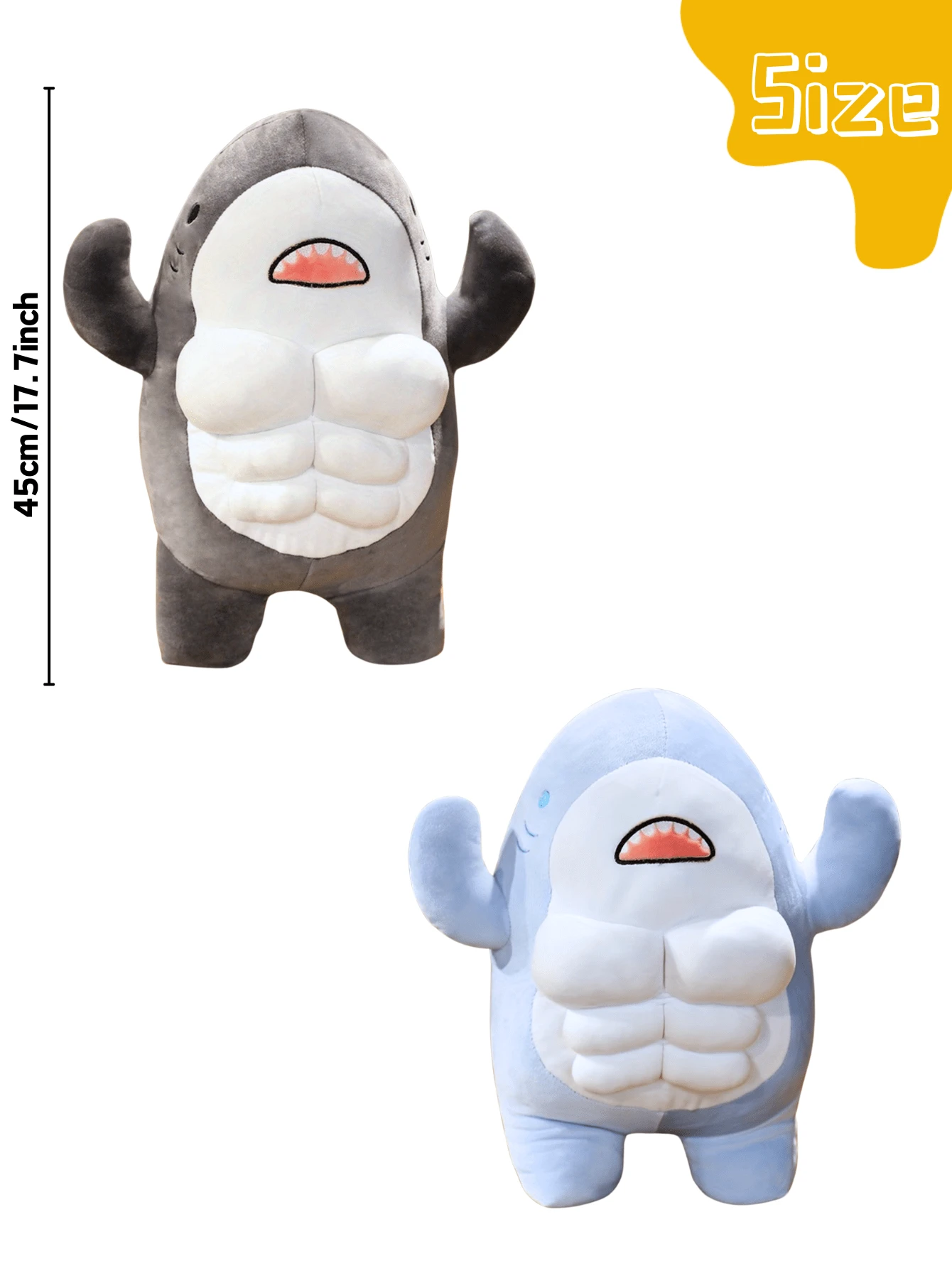 Peluche Italian Brainrot Tiburón - 25cm, Divertido, Para Coleccionistas O Regalo, Multicolor