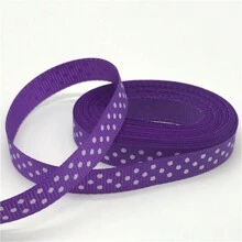 1pc 5yards 10mm Printing Dots Grosgrain Ribbon For Hair Bow Party Christmas Wedding Decoration DIY Gift Packing - Pick Colors - View 10