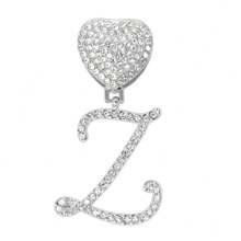 13 毫米银色链式脚链，女式草书吊坠，迈阿密链式脚链，女式嘻哈冰雪字母链式脚链详细图片按字母顺序排列在末尾 - 銀色 - 查看 24