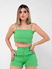 Women Two-Piece Outfits - Màu xanh chanh - Xem 3