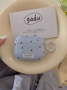 韩日风格蓝色圆点清新耳机盒 适用于 Apple Pro 3/ Pro 2/ 3/ 2 - 藍色 - 查看 2